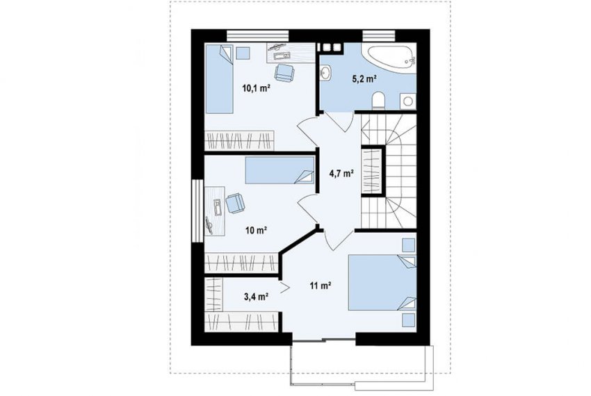 rodinny-dom-trendhouse-dvojposchodovy-dom-trd---147-podorys-poschodie